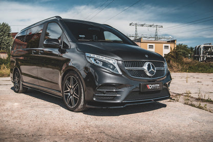Maxton Design Mercedes Benz V-Class AMG-Line W447 Facelift Front Splitter V.4