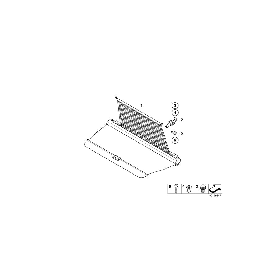 Genuine BMW 51446966294 E70 Cover,Susp. Loop F Dividing Net, Rig HIMMELGRAU (Inc. X5 3.0d, X5 M50dX & X5 3.0si) | ML Performance US