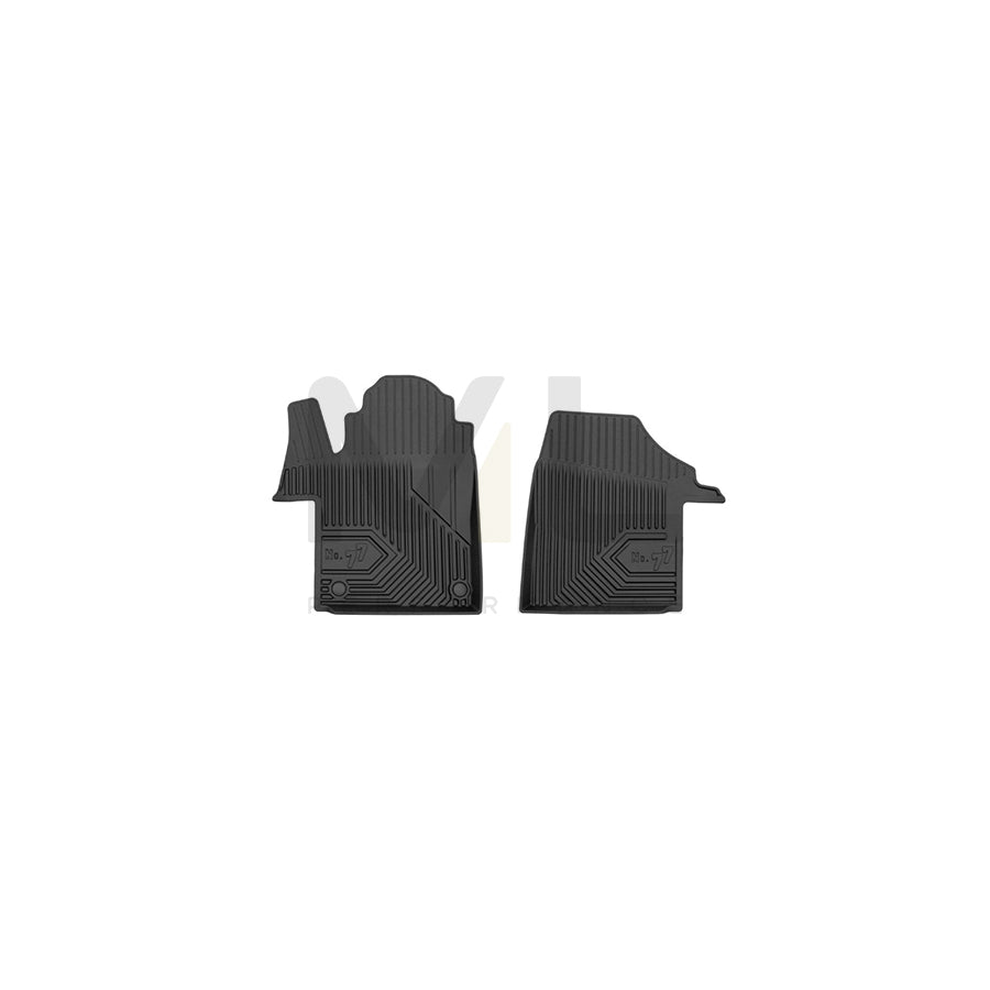 FROGUM Tailored, No.77 77427082 Floor mat set Elastomer, Front, Quantity: 2, Black, (LHD)