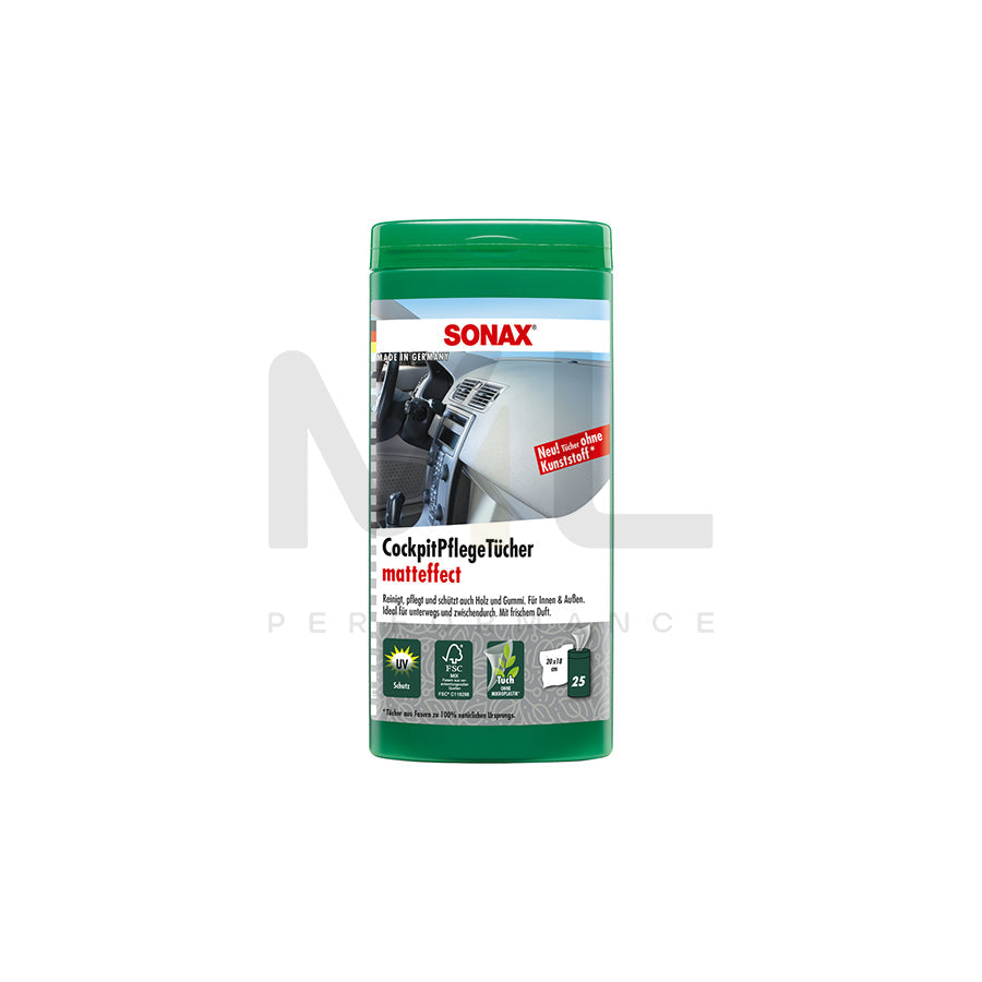 Sonax Plastic Care Wipes matt (Box) 25pcs.