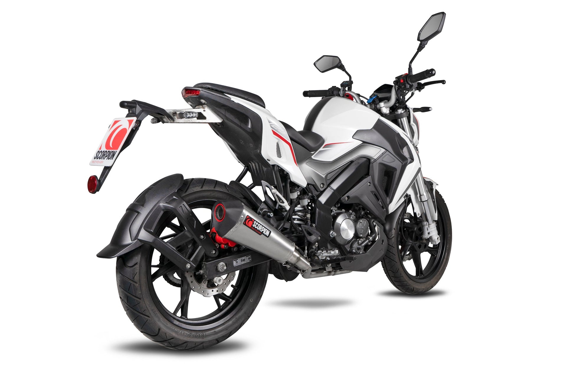 Scorpion RKE50SEO Keeway RKF 125 Serket Taper Full System - Brushed Stainless Steel Sleeve | ML Performance US US