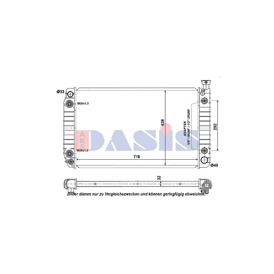 AKS Dasis 520064N Engine Radiator