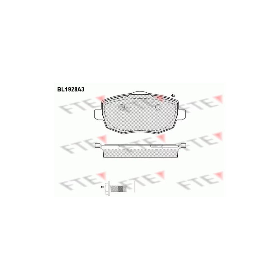 FTE 9010516 Brake Pad Set for Lancia Ypsilon II (843)