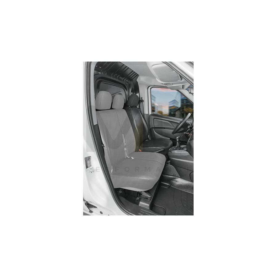 WALSER 11541 Car seat cover for FORD TRANSIT CONNECT Grey, Leatherette, Front
