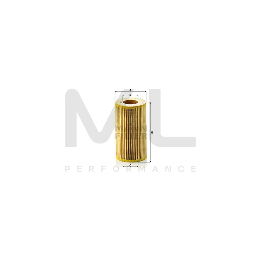 MANN-FILTER HU 718/1 n Oil Filter with seal, Filter Insert