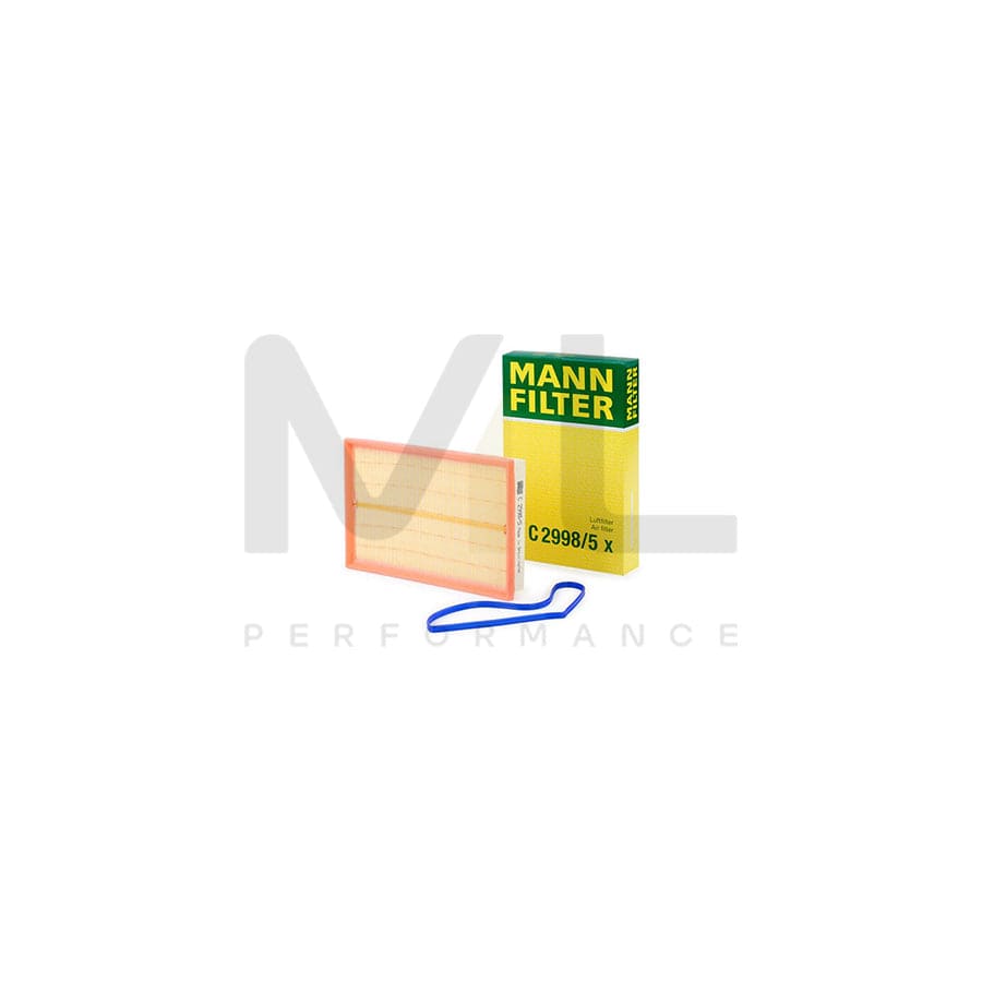 MANN-FILTER C 2998/5 x Air Filter Filter Insert, with seal