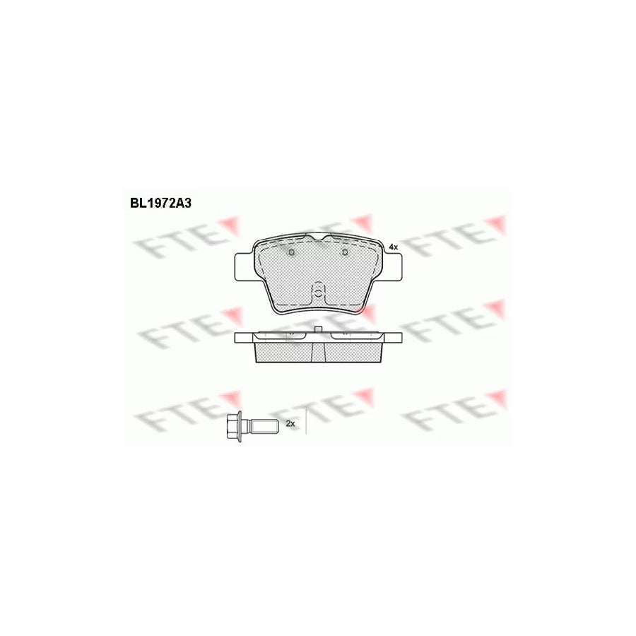 FTE Bl1972A3 Brake Pad Set