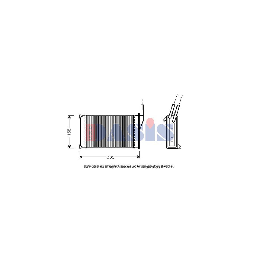 AKS Dasis 099080N Heater Matrix