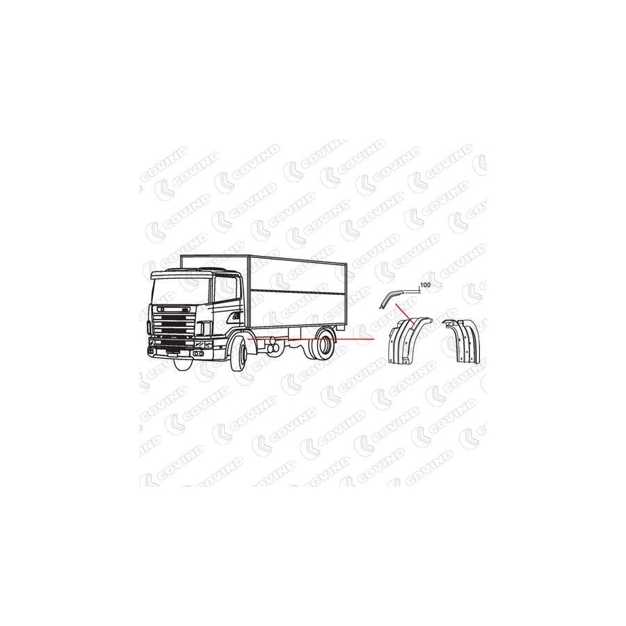 Covind 144/203 Wheel Arch Liner