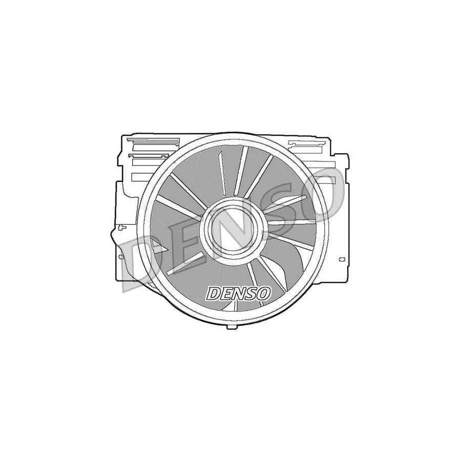 DENSO DER05007 Fan, Radiator for BMW X5 (E53)