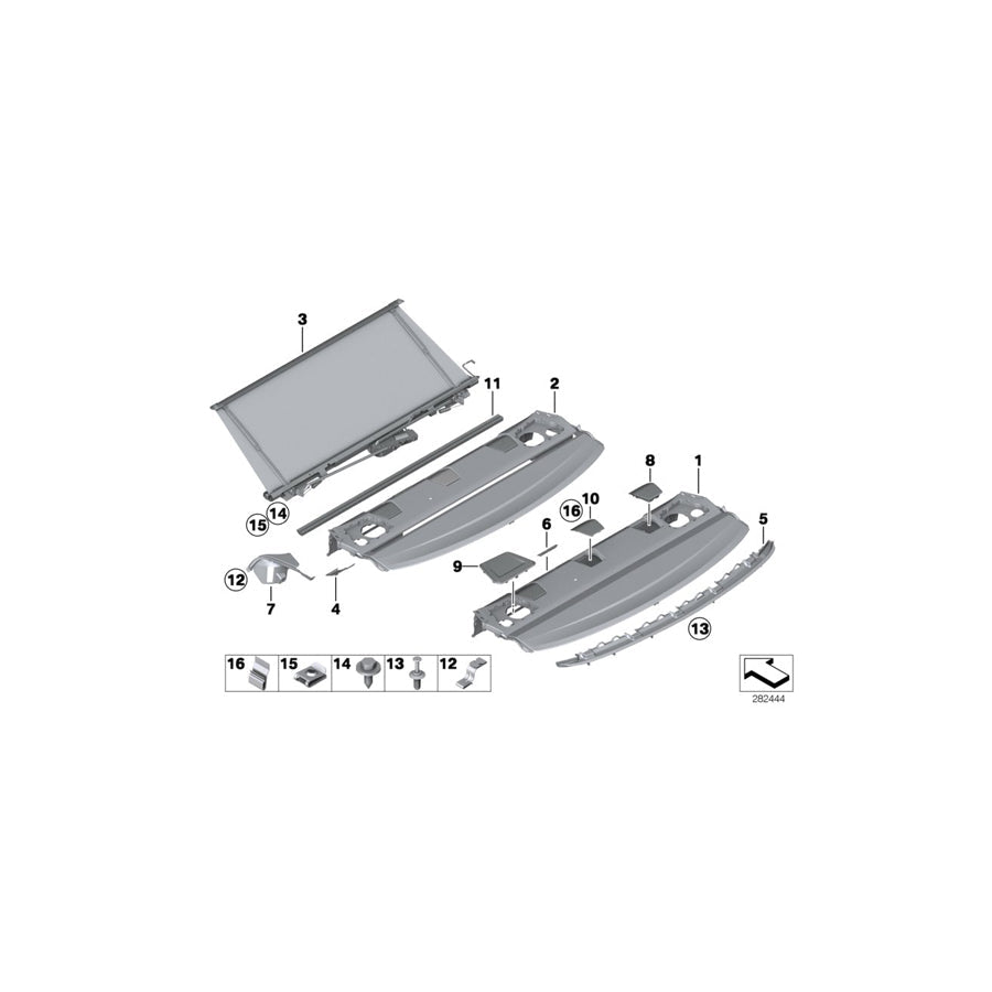Genuine BMW 51439143451 F03 E67 F02 Fixing Clamp, Cover (Inc. Hybrid 7, 325d & 750Li) | ML Performance US
