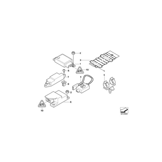 Genuine BMW 61138377222 E38 E52 E39 Covering Cap 50POL. Z CODE (Inc. 725tds, 520i & 523i) | ML Performance US