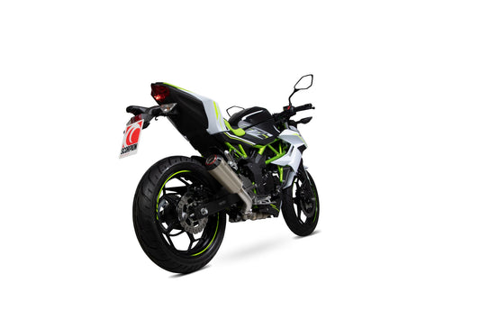 Scorpion PKA126TEO Kawasaki Z125 Red Power Slip-On - Titanium Sleeve | ML Performance US US