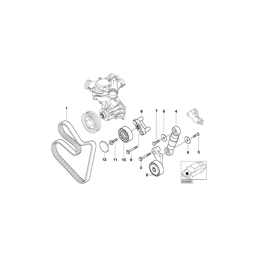 Genuine BMW 11281407754 E52 Carrier (Inc. Alpina V8 & Z8) | ML Performance UK Car Parts