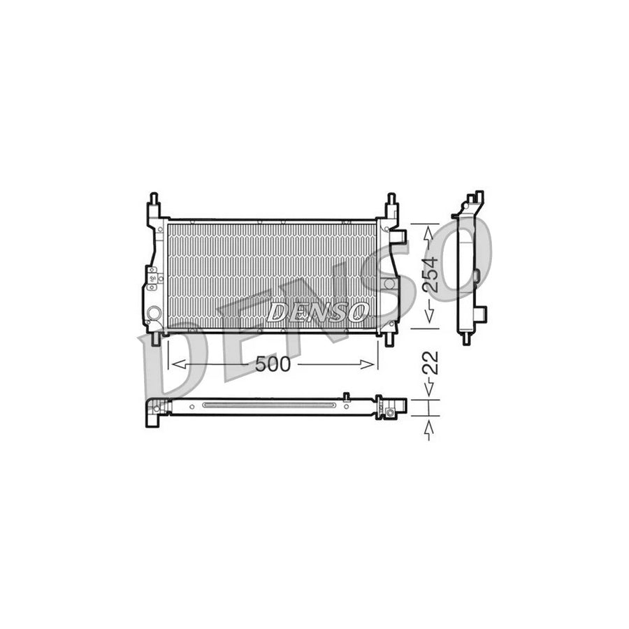 DENSO DRM24003 Engine Radiator for Rover 100
