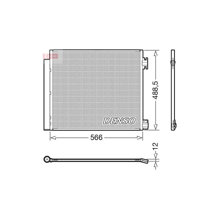 DENSO DCN46026 Air Conditioning Condenser