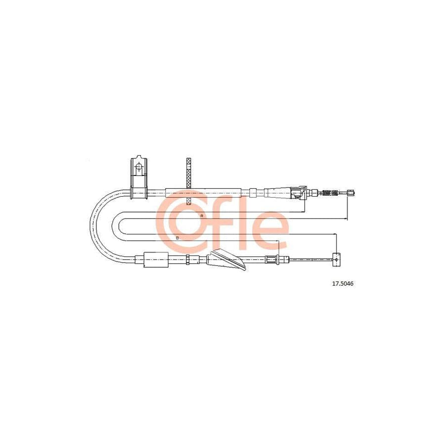 Cofle 92.17.5046 Hand Brake Cable