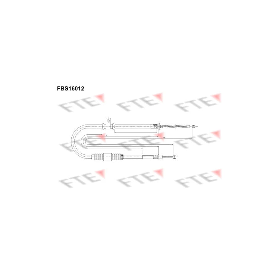 FTE 9250416 Hand Brake Cable