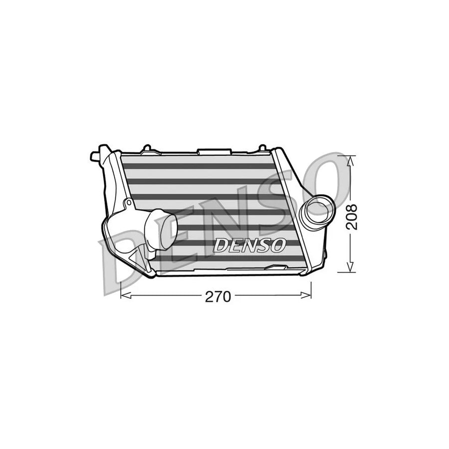DENSO DIT02013 Intercooler for Audi A8 D3 (4E2, 4E8)