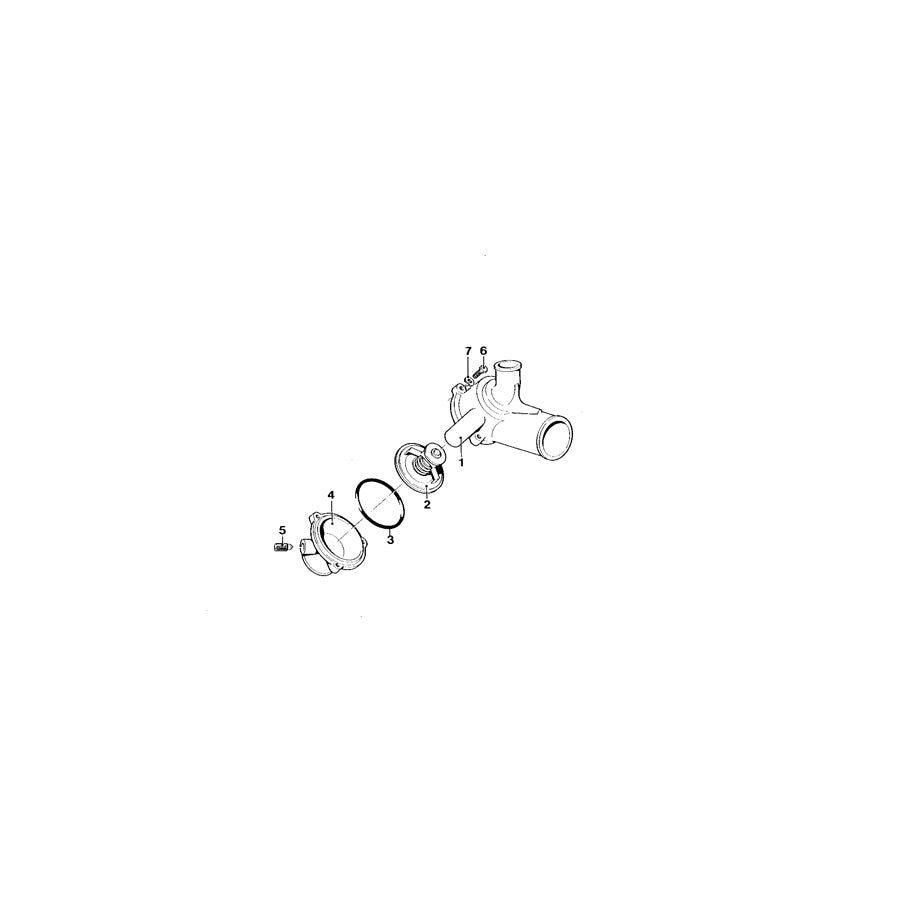 Genuine BMW 11531304198 E26 Thermostat Housing (Inc. M1) | ML Performance US Car Parts