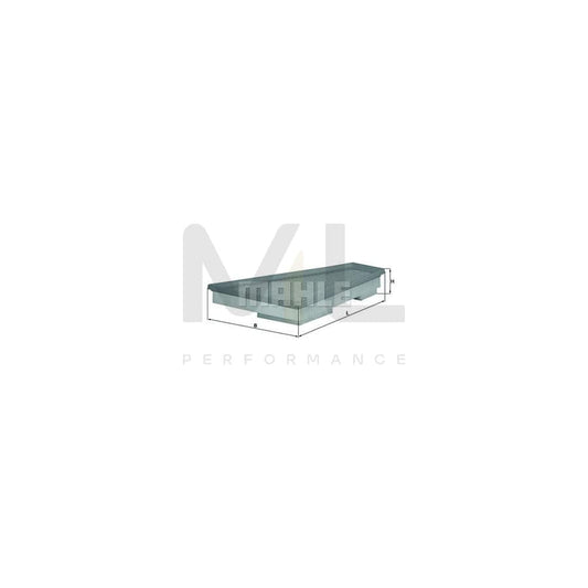 MAHLE ORIGINAL LX 1663 Air Filter for CHRYSLER PT Cruiser Estate Filter Insert | ML Performance Car Parts