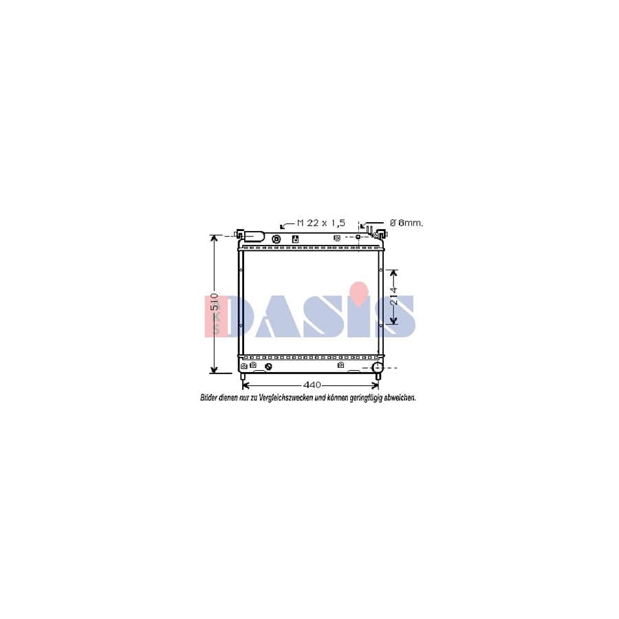 AKS Dasis 320360N Engine Radiator for Suzuki Vitara