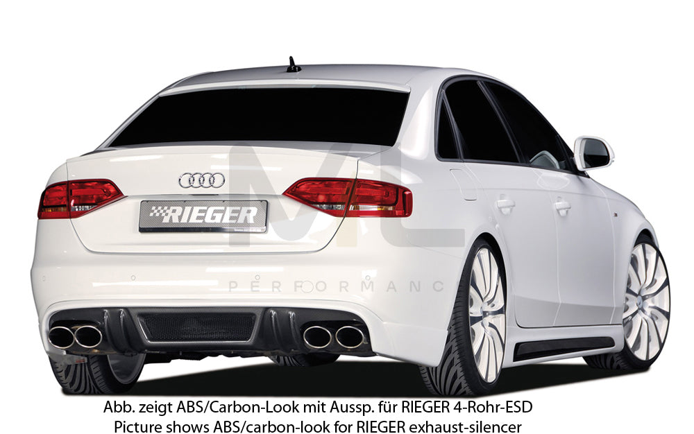 Rieger 00055514 Audi B8 B81 A4 Rear Diffuser 7 | ML Performance UK Car Parts