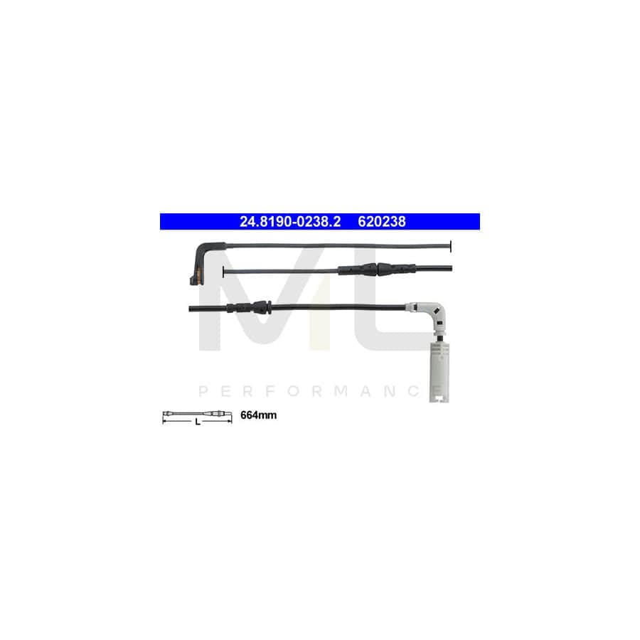 ATE 24.8190-0238.2 Brake pad wear sensor