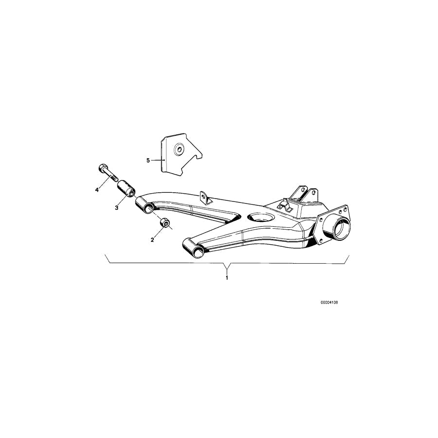 Genuine BMW 33321119599 E21 Trailing Arm, Left (Inc. 320, 318 & 316) | ML Performance US Car Parts