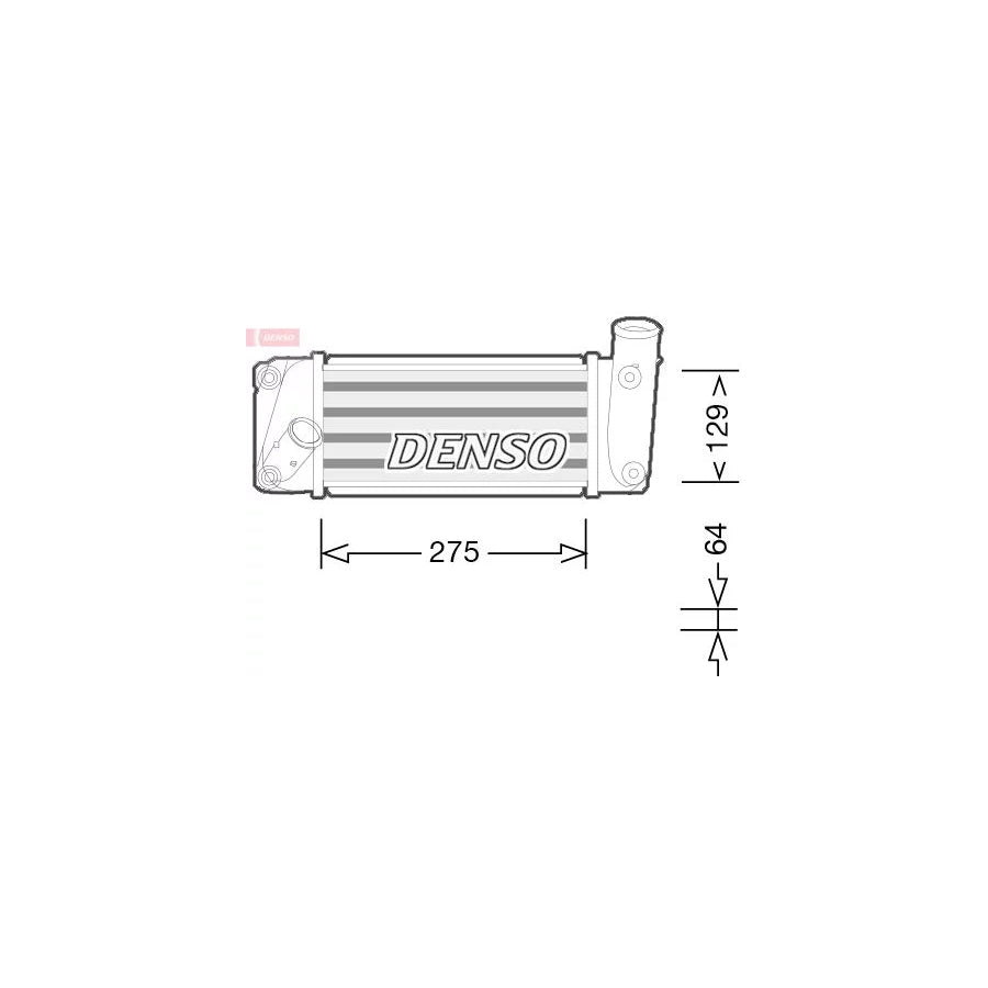 DENSO DIT50009 Intercooler for Toyota Corolla