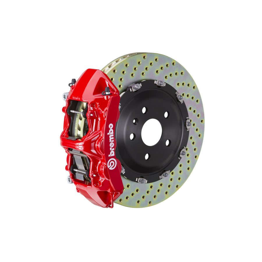 Brembo 1N1.9025A Audi RS4 Front GT 6-Pistons Drilled 2-piece Big Brake Kit 380x34mm