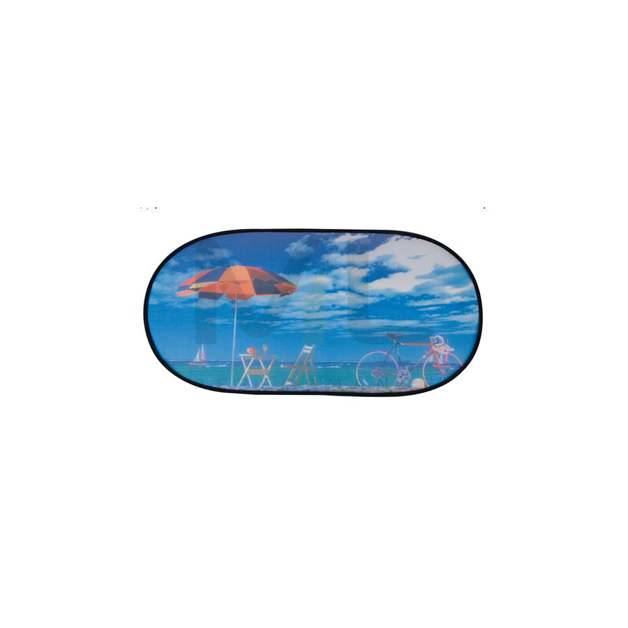 WALSER 16707 Car sun shade Beach holiday, Multi-coloured, Polyester, Quantity: 1