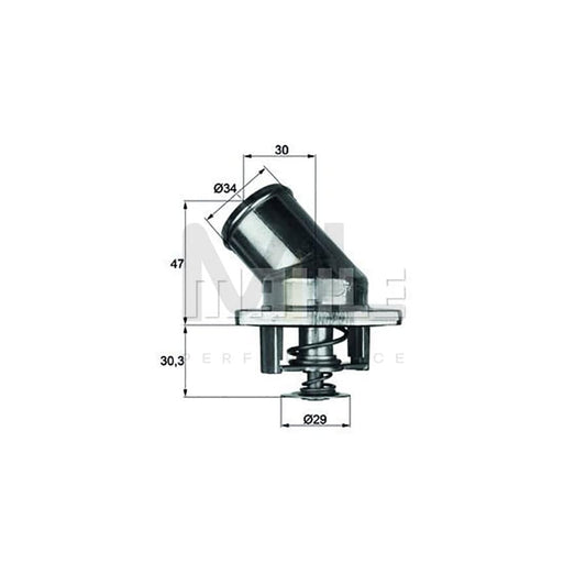 MAHLE ORIGINAL TI 56 87D Engine thermostat Opening Temperature: 87��C, with seal | ML Performance Car Parts