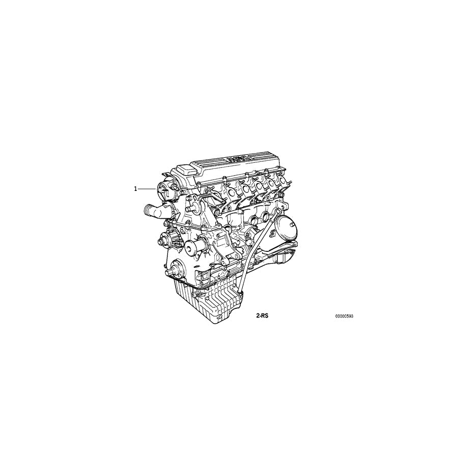 Genuine BMW 11002246422 E39 Exch. Short Engine 256T1 (Inc. 525td & 525tds) | ML Performance US Car Parts