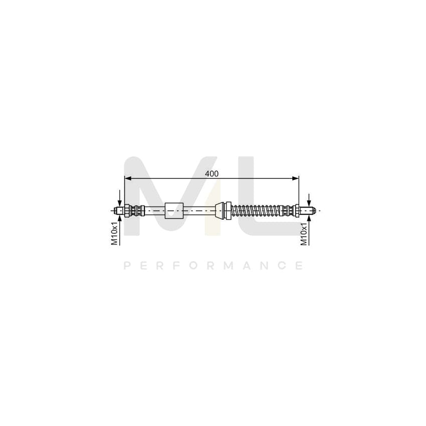 BOSCH 1 987 476 441 Brake Hose for FORD FIESTA 400mm | ML Performance Car Parts