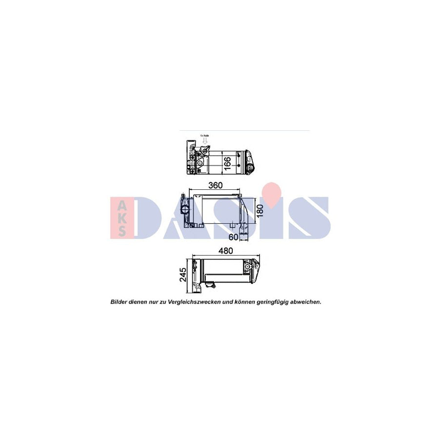 AKS Dasis 266004N Oil Cooler, Retarder