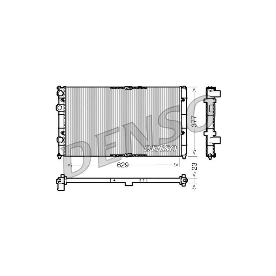 DENSO DRM26040 Engine Radiator
