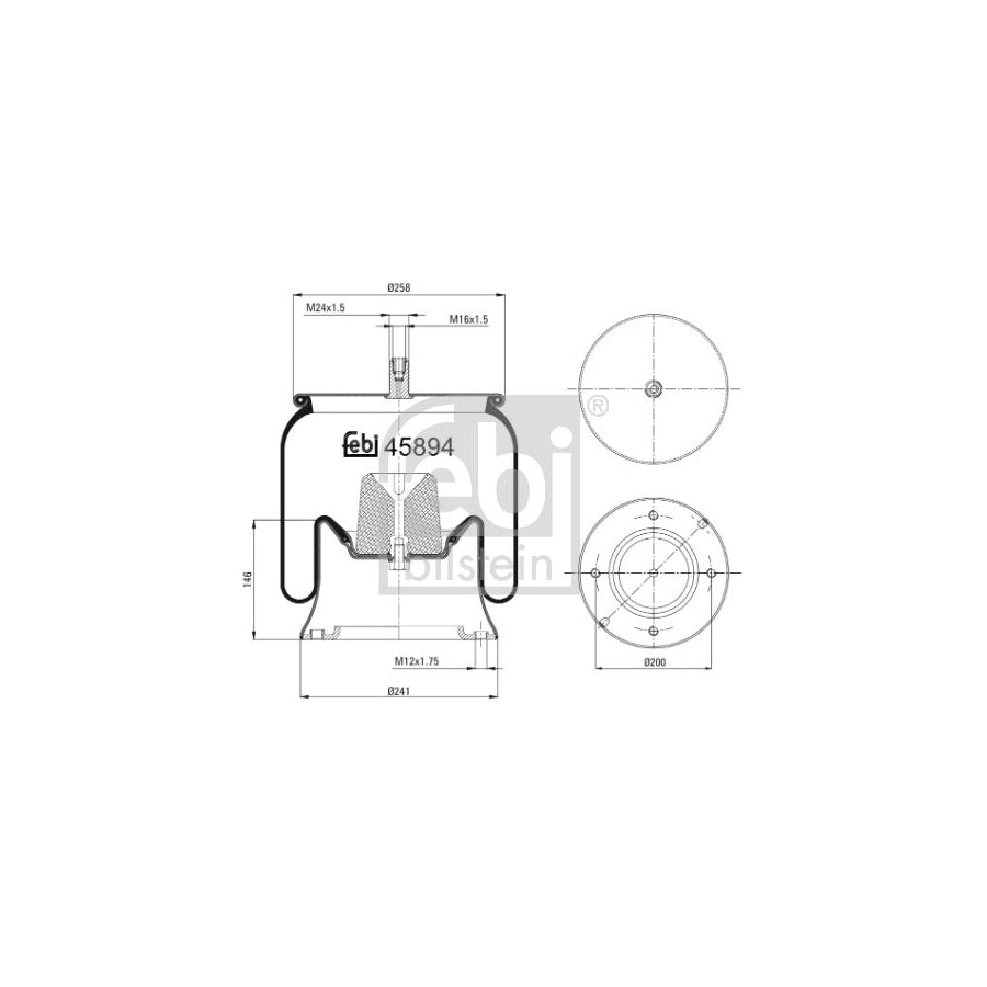 Febi Bilstein 45894 Boot, Air Suspension