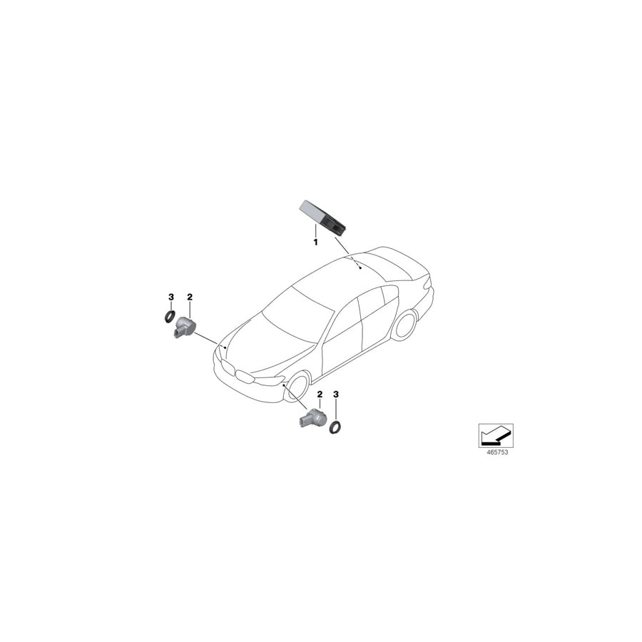 Genuine BMW 66209891698 G12 G32 G01 Control Module For Park Assistant (Inc. 520d ed, 530d & 750LiX 4.0) | ML Performance US Car Parts