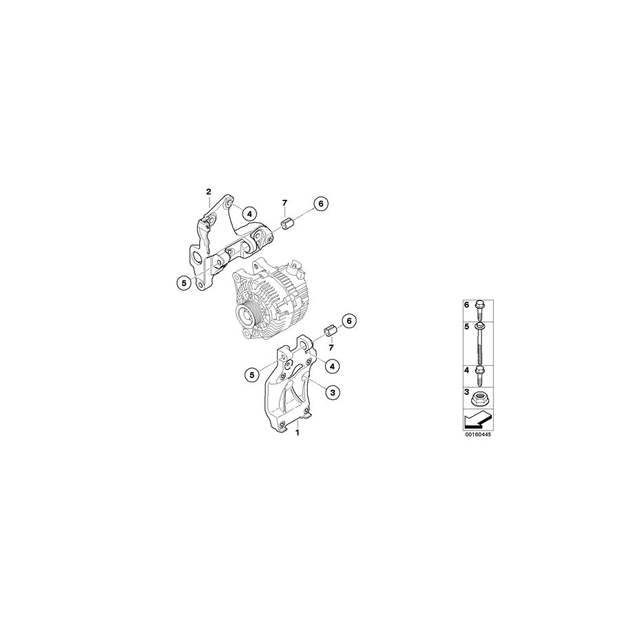 Genuine BMW 11287795038 R56 Combination Bracket (Inc. Cooper D & One D) | ML Performance US Car Parts