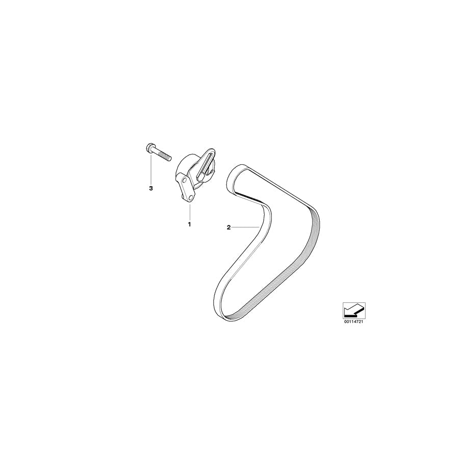 Genuine BMW 11287791835 R50 Hex Bolt With Washer M10X55 (Inc. One D) | ML Performance UK Car Parts