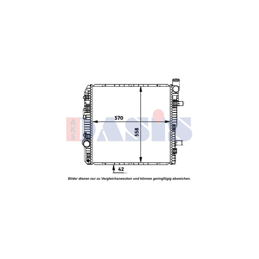 AKS Dasis 135030N Engine Radiator Suitable for Mercedes-Benz Vario