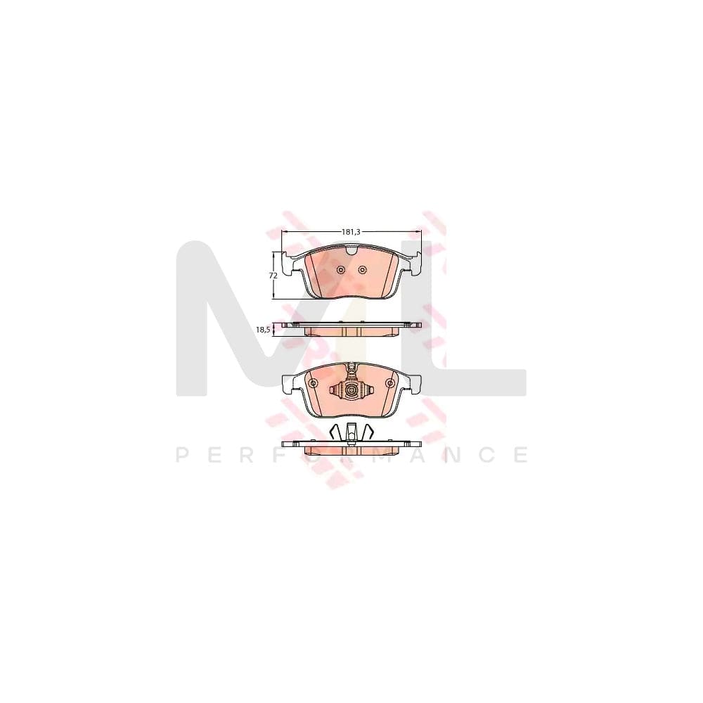 TRW Gdb2146 Brake Pad Set For Volvo Xc60 I (156) Prepared For Wear Indicator | ML Performance Car Parts