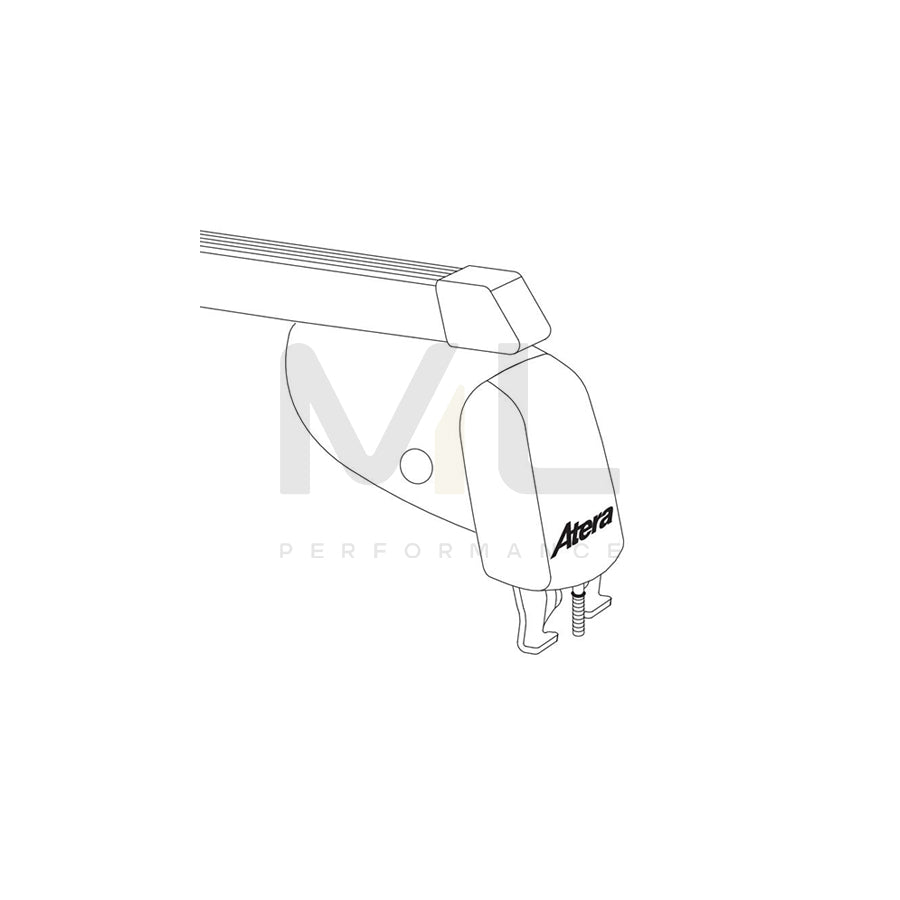 Atera Signo 044128 Roof bars for cars without rails, 110 cm, 100 kg, Steel