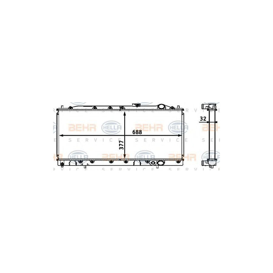 Hella 8MK 376 708-331 Engine Radiator