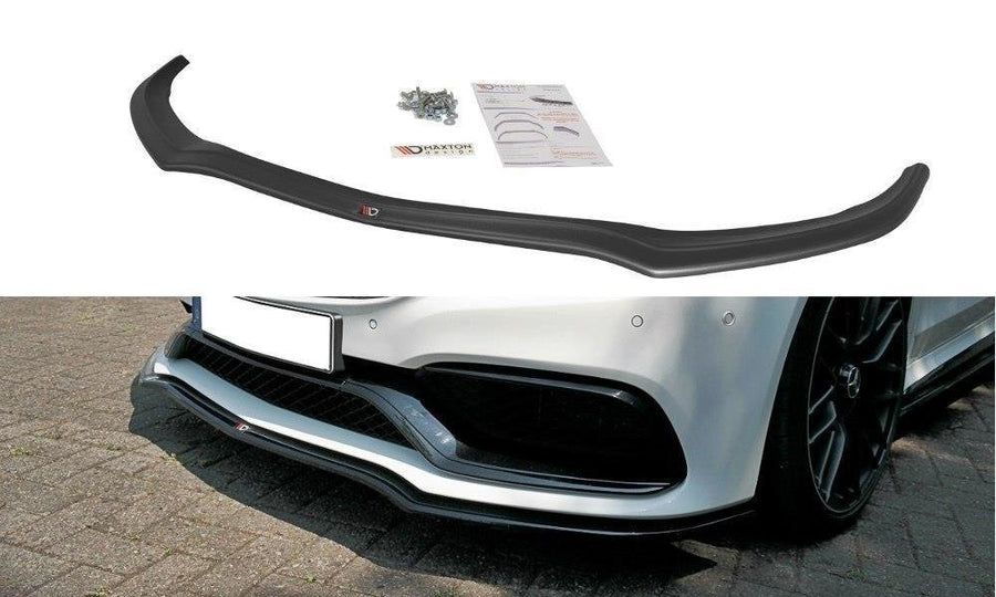 Maxton Design ME-C-205-AMG-C-FD1T Front Splitter V.1 Mercedes Benz C63 AMG W205 Coupe | ML Performance UK Car Parts