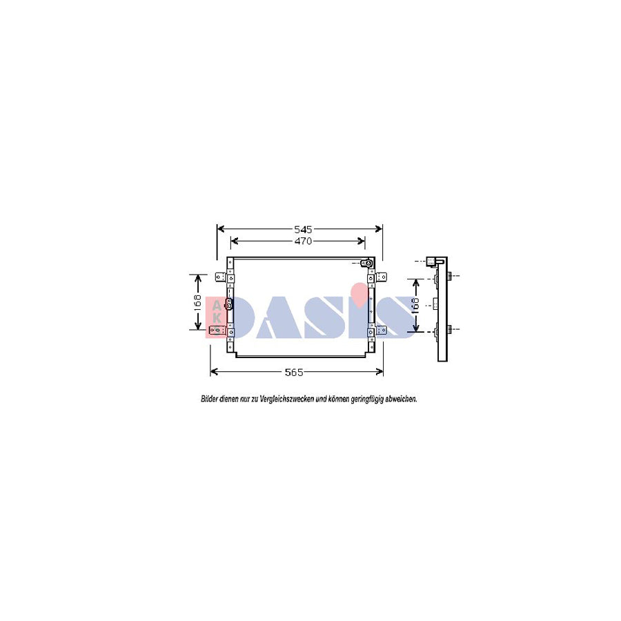 AKS Dasis 322002N Air Conditioning Condenser for Suzuki Vitara