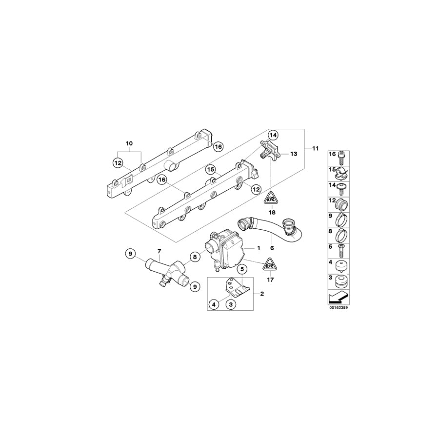 Genuine BMW 13417838262 E90 E92 Gasket (Inc. M3) | ML Performance US Car Parts