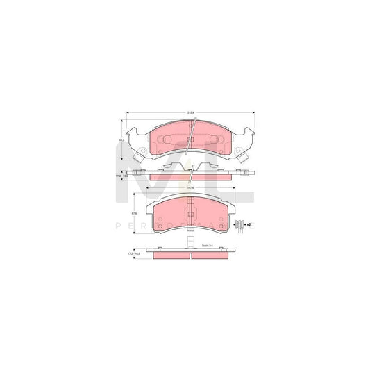 TRW Gdb4054 Brake Pad Set With Acoustic Wear Warning | ML Performance Car Parts
