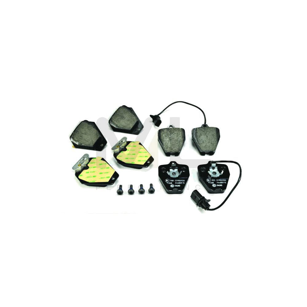 Hella 8DB 355 010-191 Brake Pad Set With Integrated Wear Warning Contact, With Brake Caliper Screws, With Counterweights
